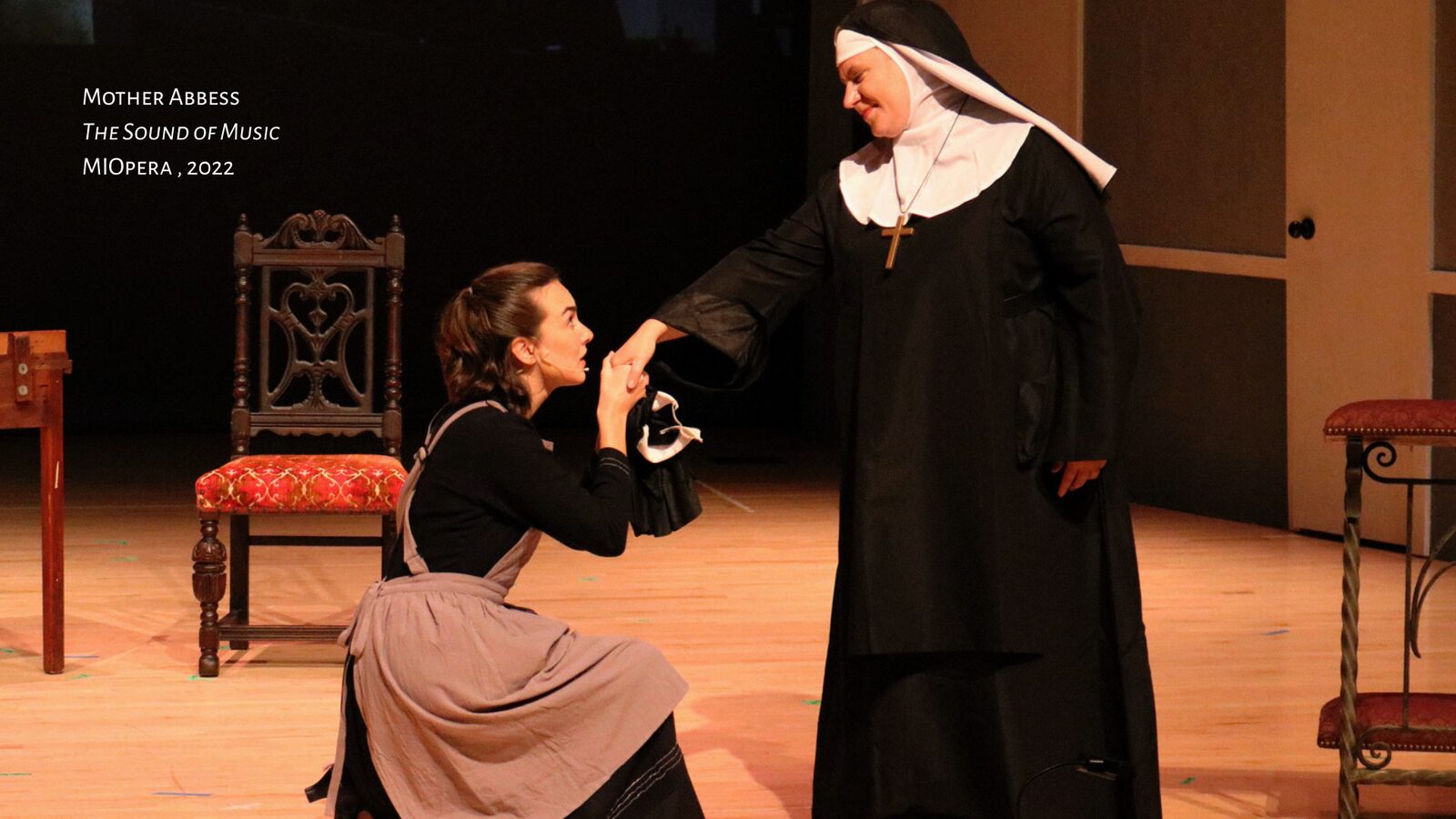 Stephanie Tokarz as the Mother Abbess in The Sound of Music