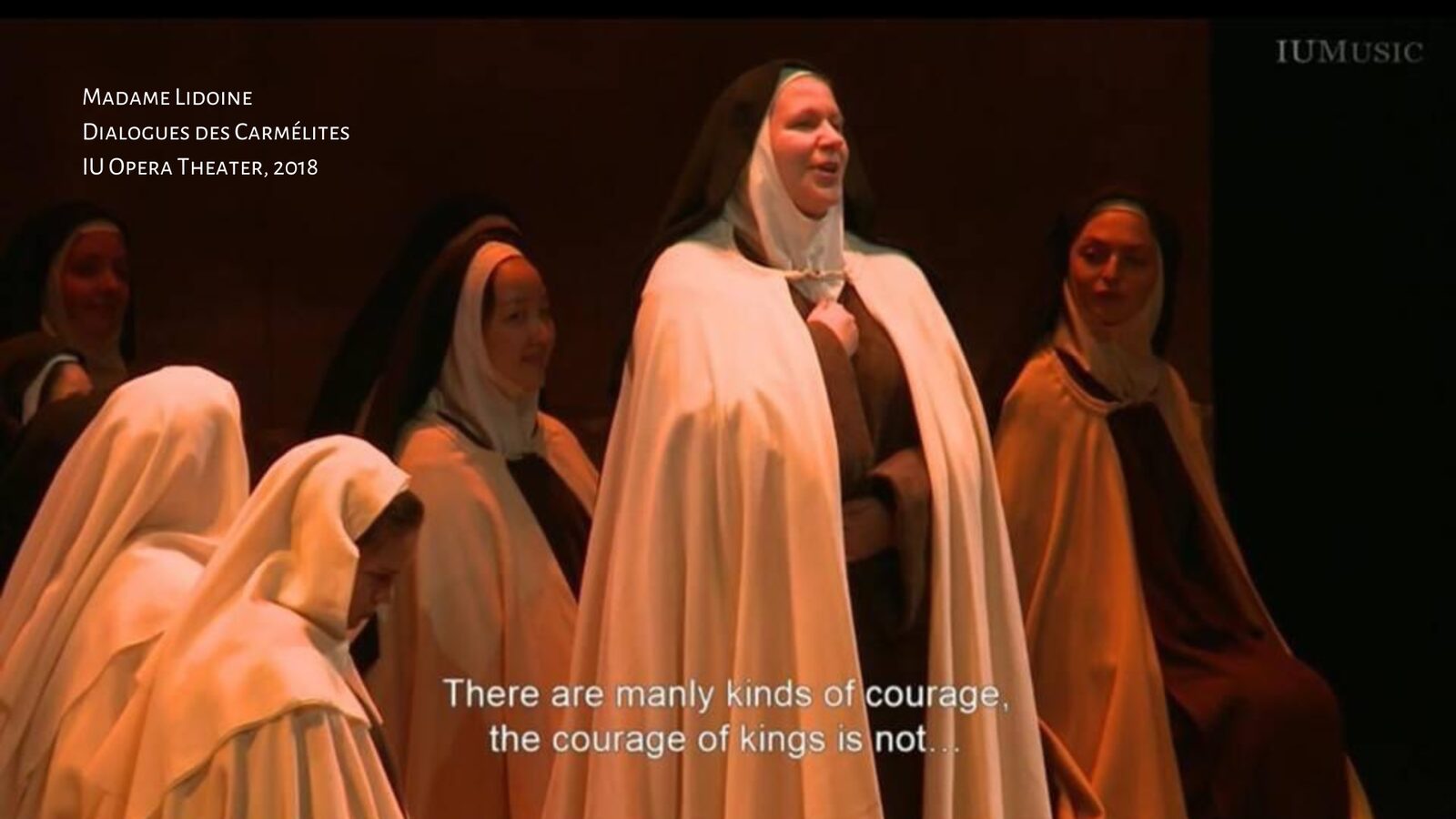Stephanie Tokarz in Dialogues des Carmélites